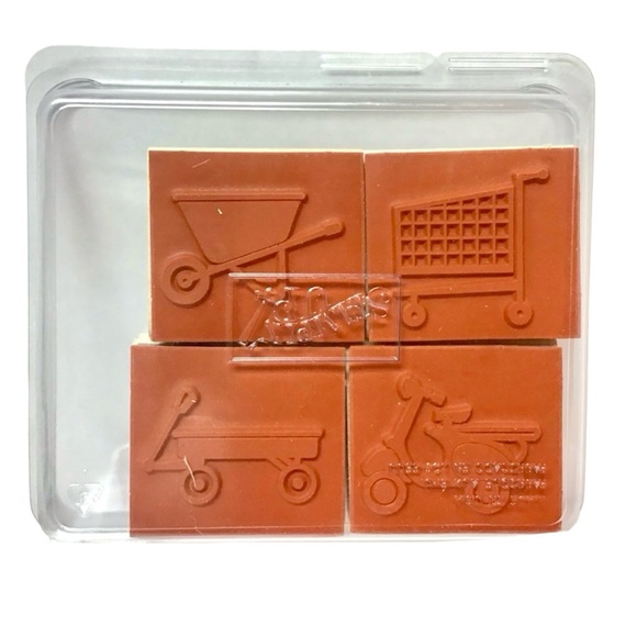 Stampin’ Up! 2006 “The Wheel Thing” Rubber Stamp Set - Picture 2 of 3